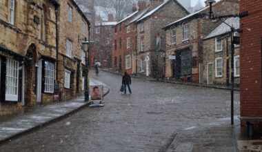 Lincoln in the snow, from earlier this year