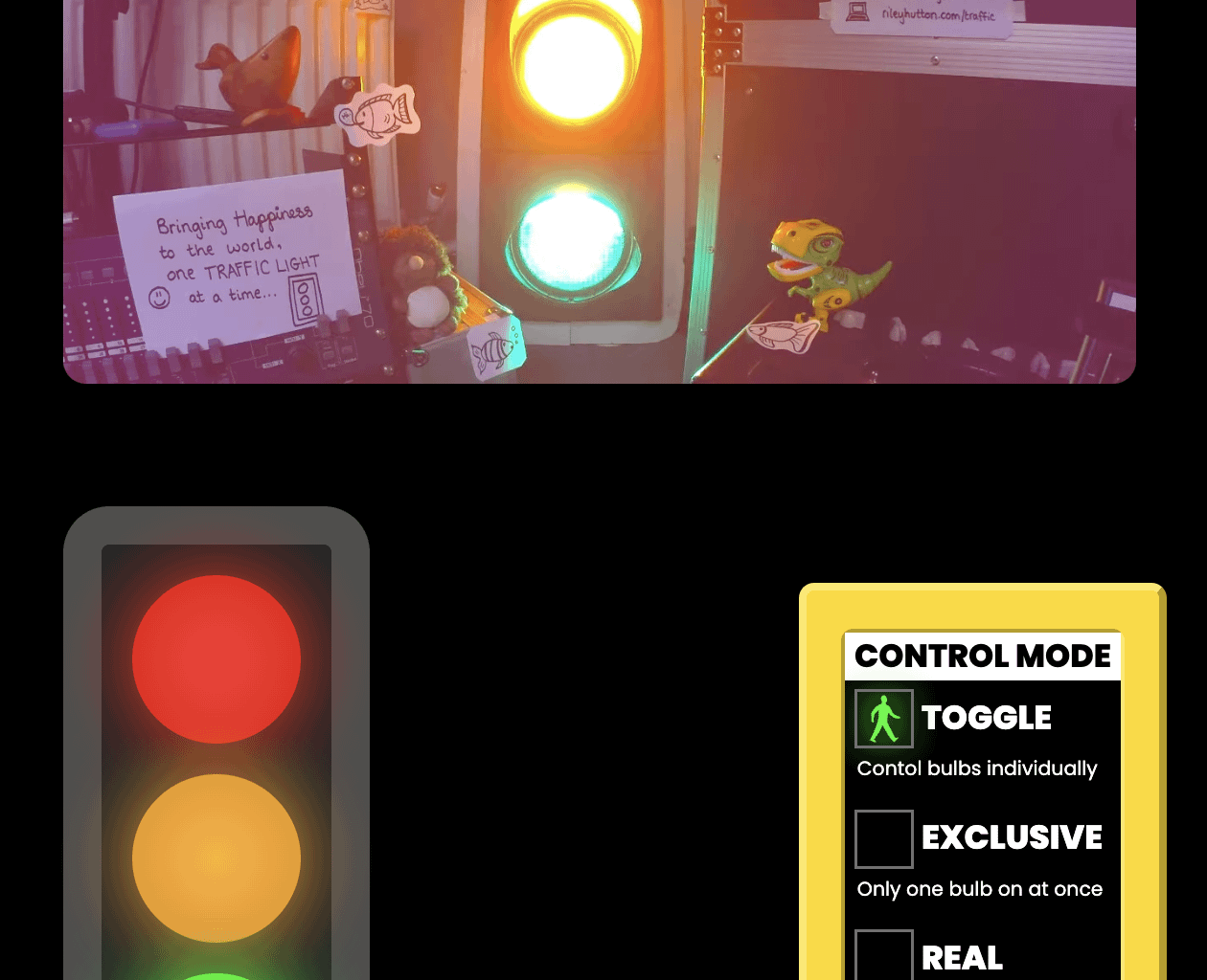 Traffic light is back! Now with working green bulb :)