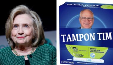 Hillary Clinton Perfectly Thanks Team Trump For Attacking Walz As 'Tampon Tim'