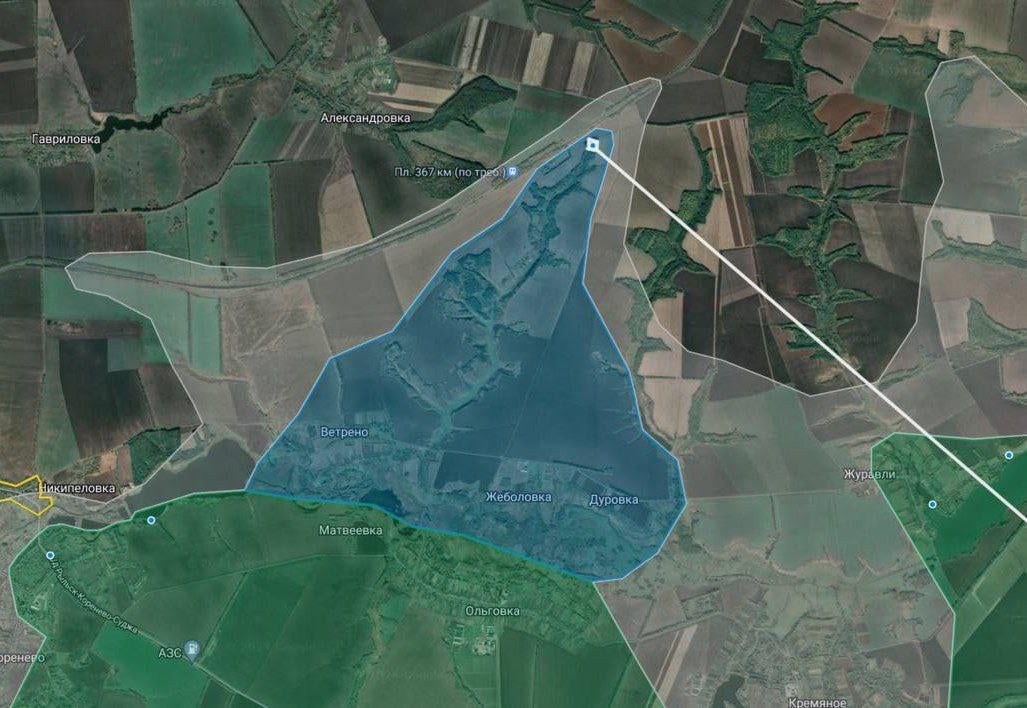 Ukrainian Armed Forces captured Vetreno, Zhebolovka and Durovka, Kursk Oblast