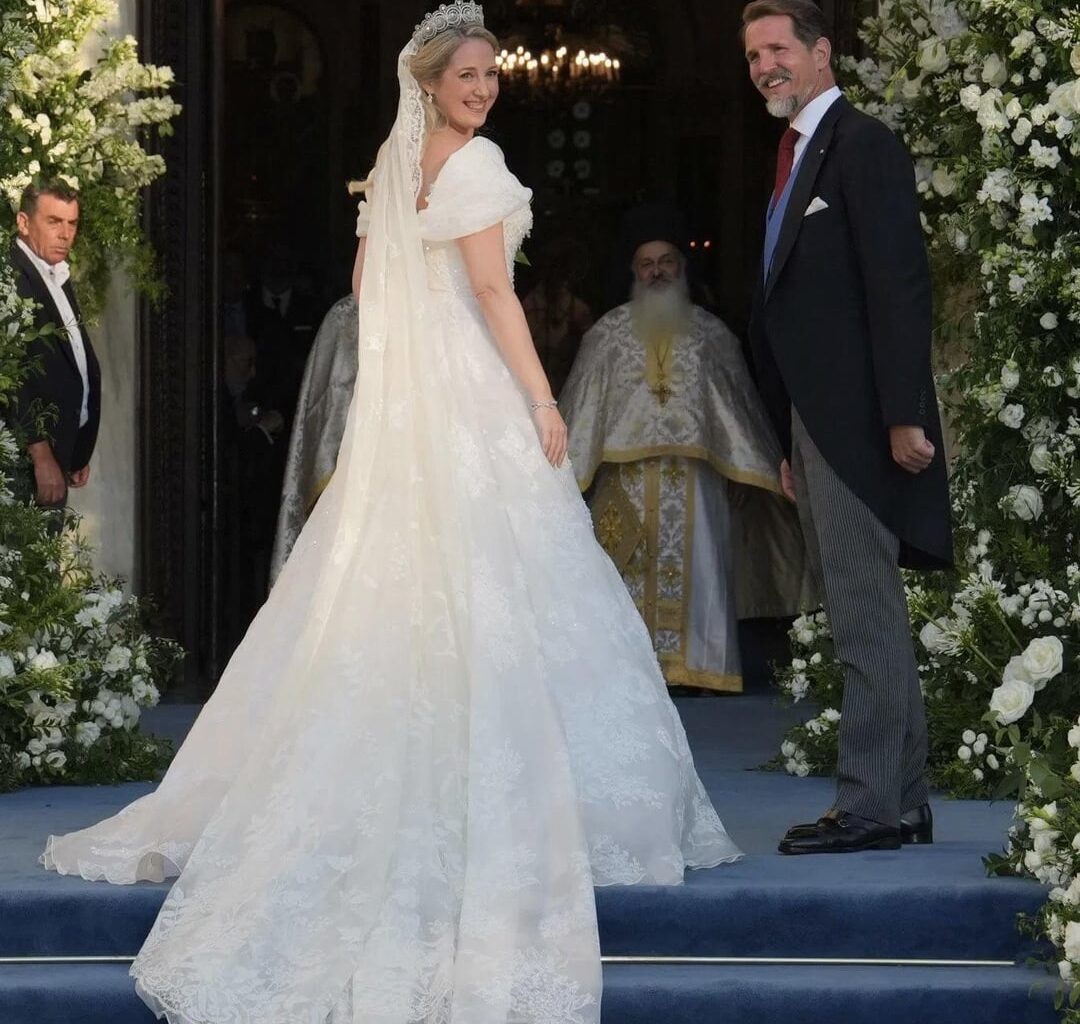 Wedding of Princess Theodora of Greece and Denmark and Matthew Kumar at the Metropolitan Cathedral of Athens.