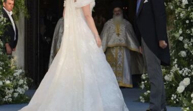 Wedding of Princess Theodora of Greece and Denmark and Matthew Kumar at the Metropolitan Cathedral of Athens.