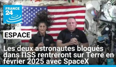 Les deux astronautes bloqués dans l'ISS rentreront sur Terre en février 2025 avec SpaceX