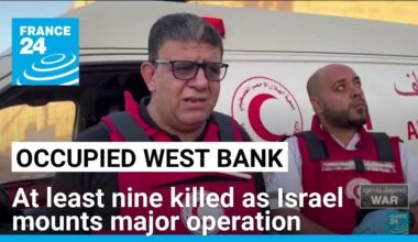 At least nine Palestinians killed as Israel mounts major West Bank operation • FRANCE 24 English