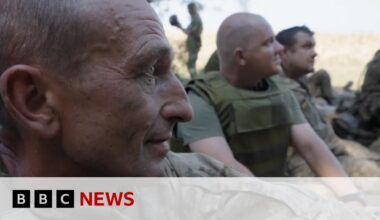 Ukrainian army's newest recruits prepare for war | BBC News