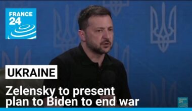 Ukraine's Zelensky to present plan to Biden to end war with Russia • FRANCE 24 English