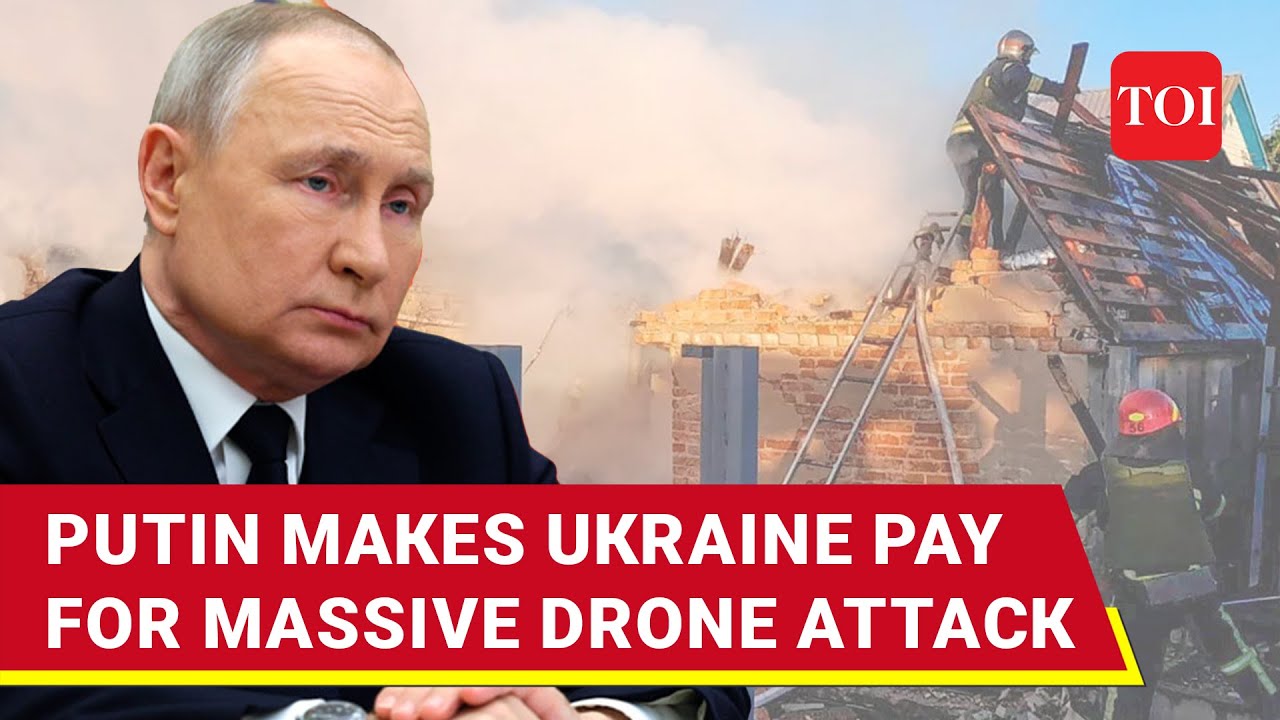 Russia Pounds Sumy After Ukraine Targets Moscow, Kursk With 158 Drones | Watch