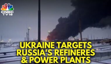 Russia Says Ukrainian Drones Targeted Refinery, Power Plants Near Moscow | Russia-Ukraine | N18G