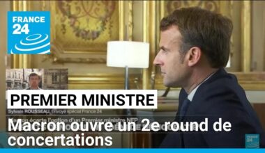 Nomination d'un Premier ministre : Emmanuel Macron ouvre un 2e round de concertations • FRANCE 24