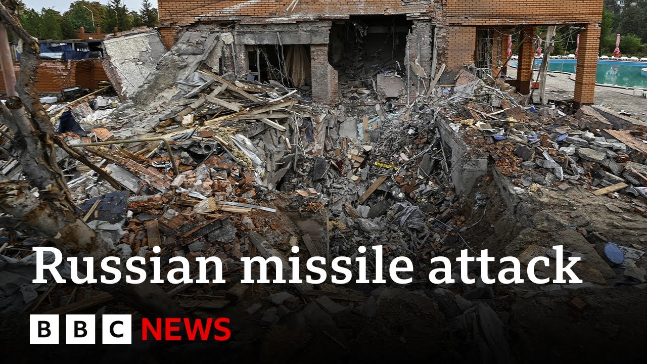 Ukraine death toll rises to more than 50 after Russian missile attack | BBC News