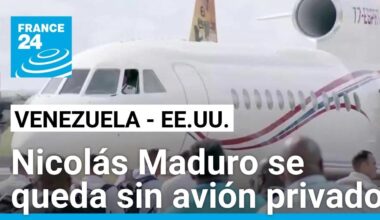 Estados Unidos confiscó un avión utilizado por el presidente venezolano, Nicolás Maduro