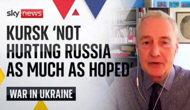 Kursk incursion 'not hurting Russia as much as hoped' says Professor Michael Clarke