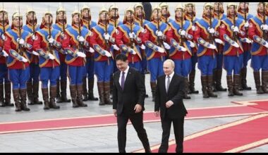 Poutine accueilli en grande pompe en Mongolie en dépit du mandat d'arrêt de la CPI émis contre lui