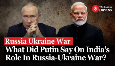 Russian Ukraine War: Putin Acknowledges India's Role in Ukraine Conflict Resolution