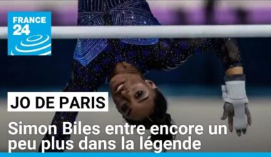 JO de Paris 2024 : Simon Biles en or entre un peu plus dans la légende • FRANCE 24