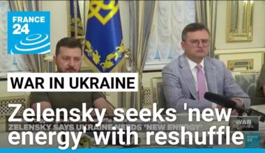 Ukraine needs 'new energy', says Zelensky amid Ukraine's government reshuffle • FRANCE 24 English