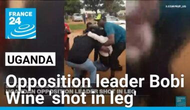 Ugandan opposition leader Bobi Wine 'shot in the leg by police' • FRANCE 24 English