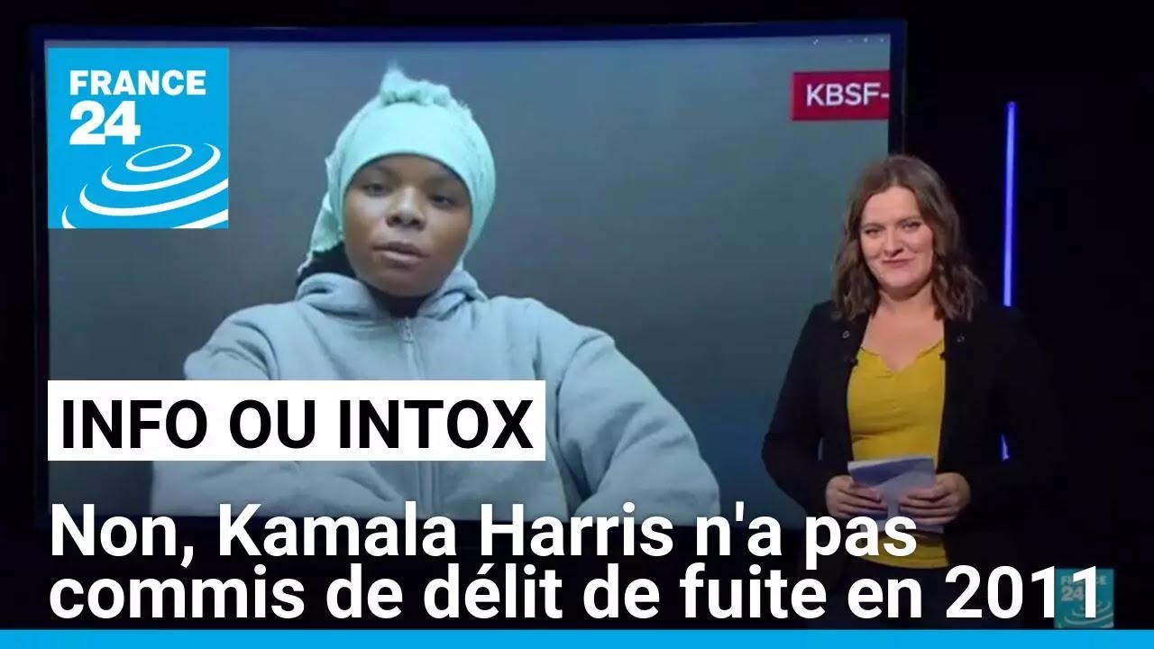 Non, Kamala Harris n'a pas fui en laissant paralysée une fillette de 13 ans • FRANCE 24