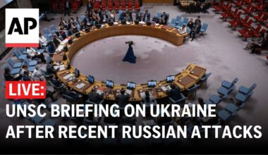 LIVE: UN Security Council holds a briefing on Ukraine after recent Russian attacks