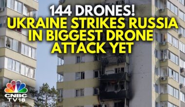 Russia-Ukraine War | Ukraine Launches Largest Drone Barrage At Moscow With Over 144 Drones | N18G