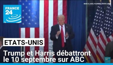 Etats-Unis : Harris et Trump acceptent un débat sur la chaîne ABC le 10 septembre • FRANCE 24