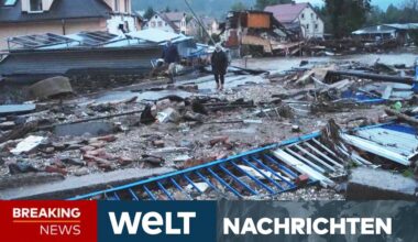 HORROR-HOCHWASSER: Dammbruch in Polen! Flutwelle zerstört Dorf - Evakuierung gestartet | WELT LIVE