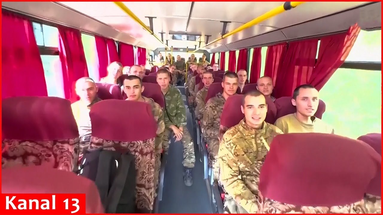 Russia releases footage showing prisoners returning to Russia after exchange with Ukraine