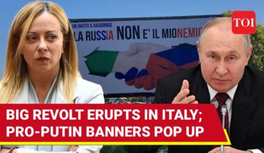 ‘Putin Is Not Enemy’: Italians Protest Against Aiding Ukraine; Zelensky Fumes At Pro-Russia Banners