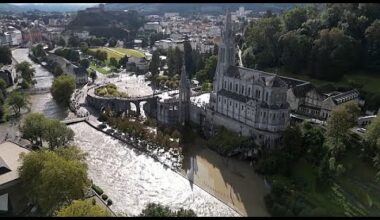 France : le sanctuaire de Lourdes frappé par des inondations