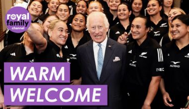 Radiant King Charles Greets New Zealand Women’s Rugby Team