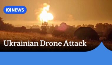 Ukrainian strike on arms depot triggers massive explosion deep inside Russia | ABC News