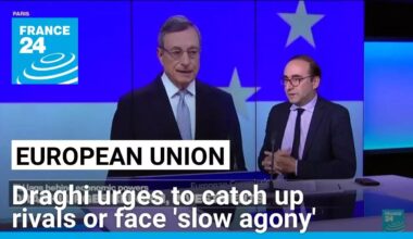 Economy: Draghi urges EU to catch up rivals or face 'slow agony' • FRANCE 24 English