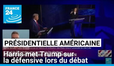 Présidentielle américaine : Kamala Harris met Donald Trump sur la défensive lors du débat