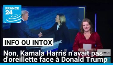 Débat Harris - Trump : non, la candidate démocrate ne portait pas d'oreillette ! • FRANCE 24