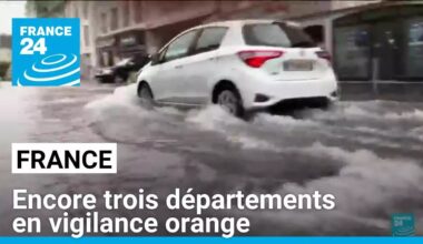 Encore trois départements en vigilance orange pluie-inondation • FRANCE 24