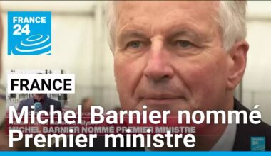 France : Michel Barnier nommé Premier ministre • FRANCE 24