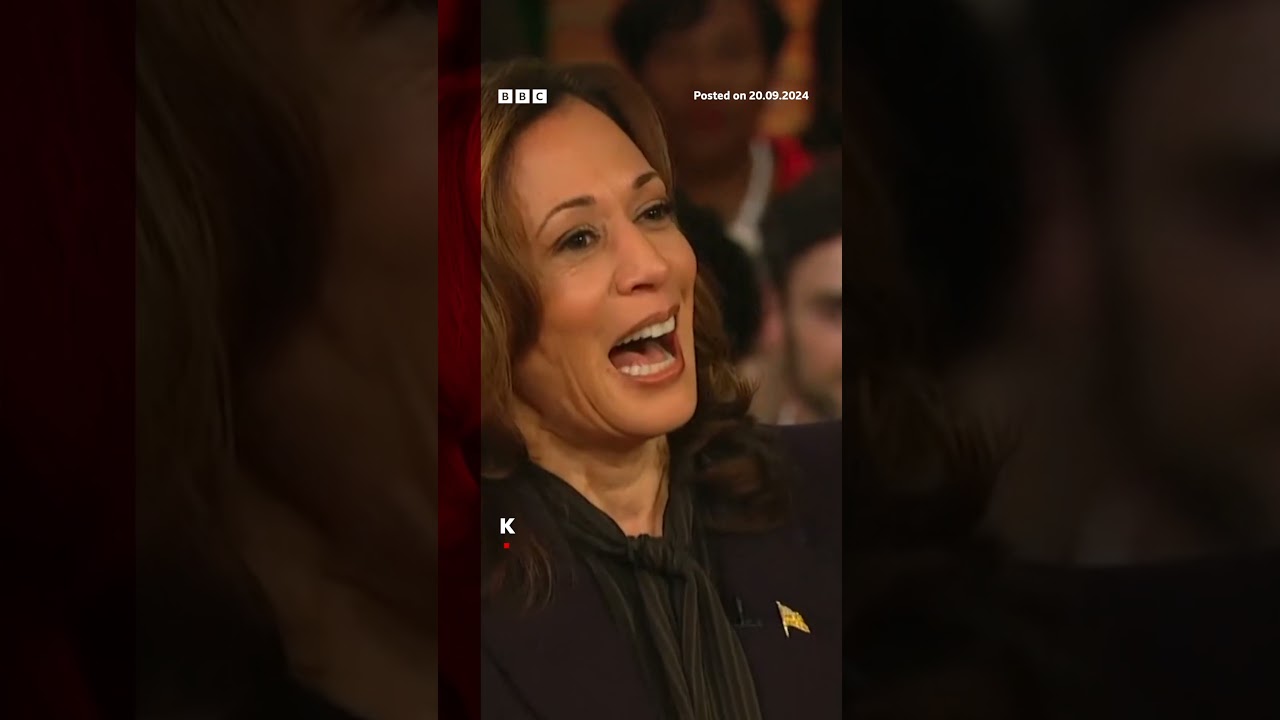 Kamala Harris said "if someone is breaking into my house, they're getting shot". #US #BBCNews