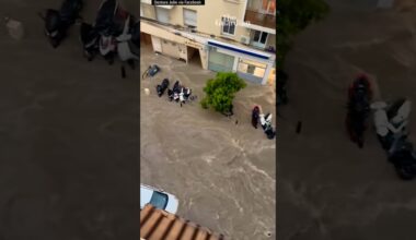 Cannes hit by flash floods after torrential rain #flashfloods #floods #france