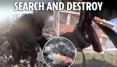 Heart-pounding footage shows Ukrainian troops taking Russian stronghold after hand-to-hand combat