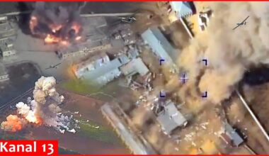 Ukrainian drone attacks cause major damage to three large Russian military warehouses