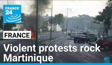 Protests over rising costs of living turn violent in French Caribbean island of Martinique