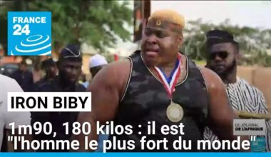 Le burkinabé Iron Biby, 1m90, 180 kilos, sacré "l'homme le plus fort du monde" • FRANCE 24