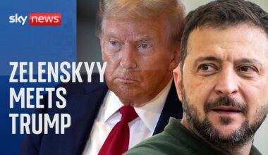 Donald Trump meets Ukrainian President Volodymyr Zelenskyy