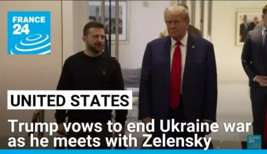 Trump vows to end Ukraine war as he meets with Zelensky • FRANCE 24 English