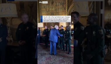 Trump meets officers who arrested assassination suspect