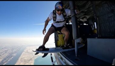 Sebastian Alvarez entre dans l'histoire en faisant du skysurf à Abu Dhabi