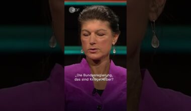 BSW-Chefin Wagenknecht: Regierung als "Kriegstreiber"? | #short #shorts #lanz