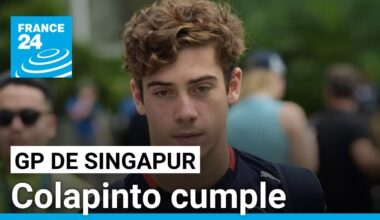 Las buenas sensaciones de Colapinto en el Gran Premio de Fórmula 1 de Singapur • FRANCE 24