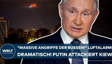 UKRAINE-KRIEG: "Massive Angriffe der Russen!" Dramatisch! Luftalarm! Wladimir Putin attackiert Kiew!