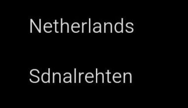 If you write Netherlands backwards it still sounds like Dutch